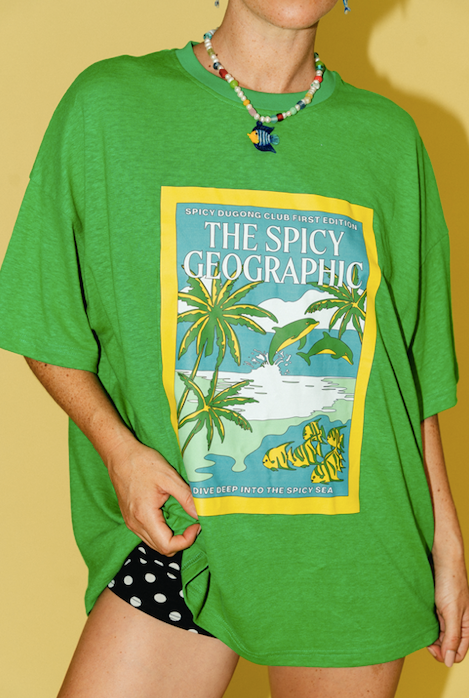 Women's Geo Spicy Tee - Green