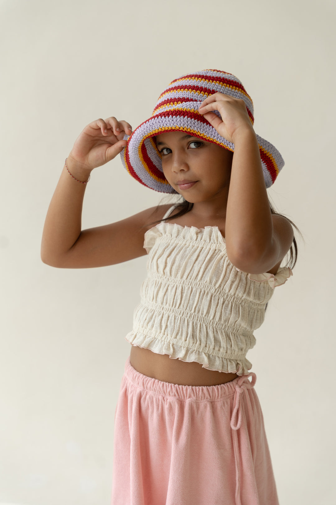 Crochet Hat - Sunset Stripe