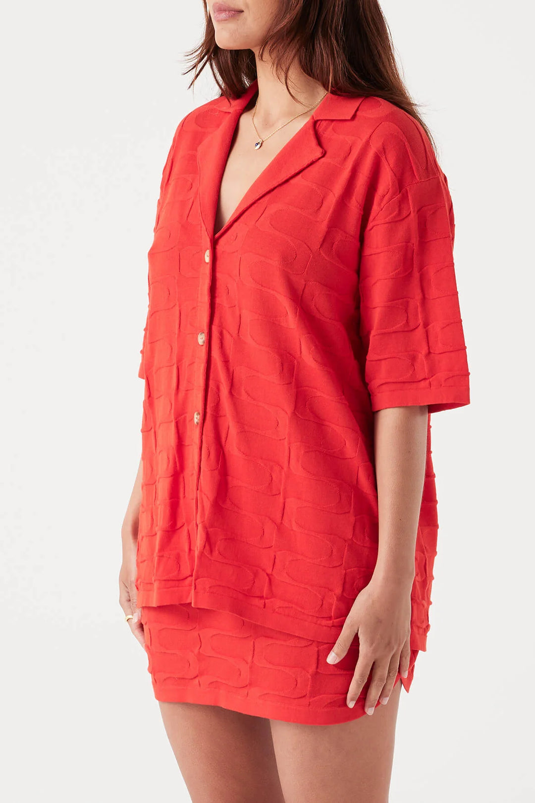 Lara Shirt - Hibiscus