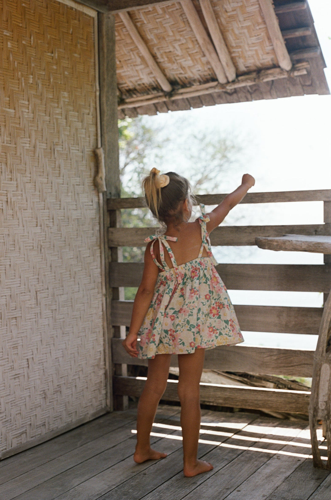 Luna Pinafore - Garden Floral PRE-SALE