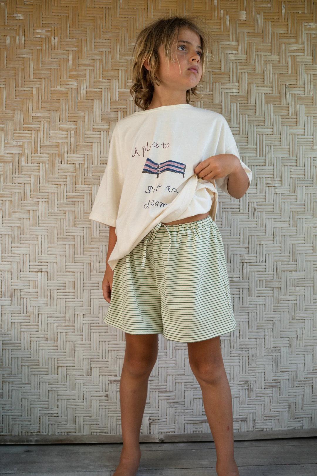 Thea Shorts - Hunter Stripe PRE-SALE