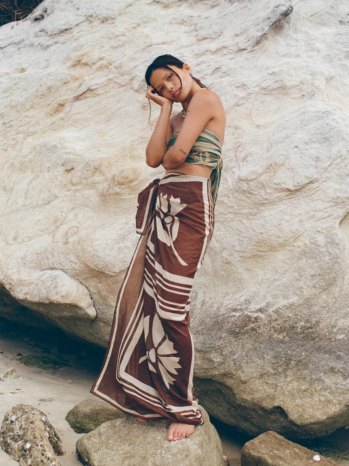 Square Pareo - Clove Coconut