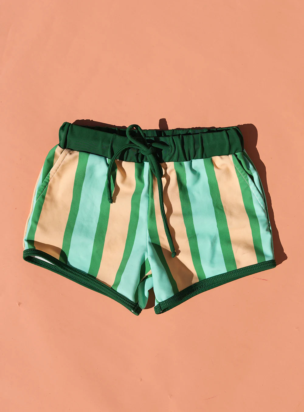 Stripe Swim Short Green