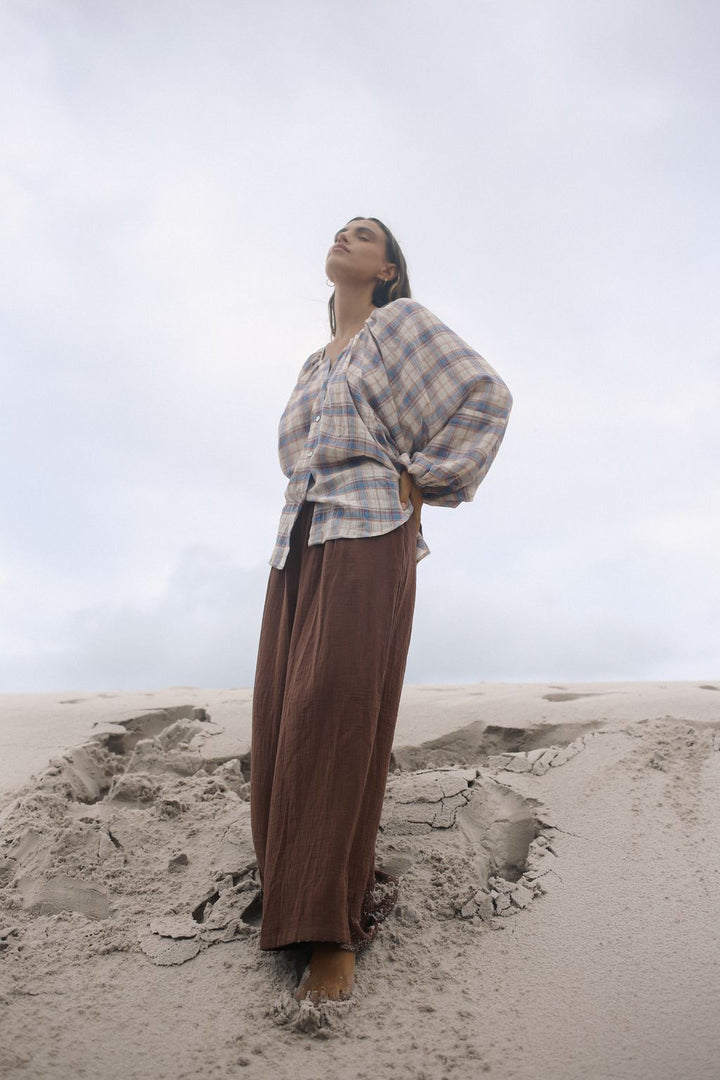 Ra Blouse - Juniper Check