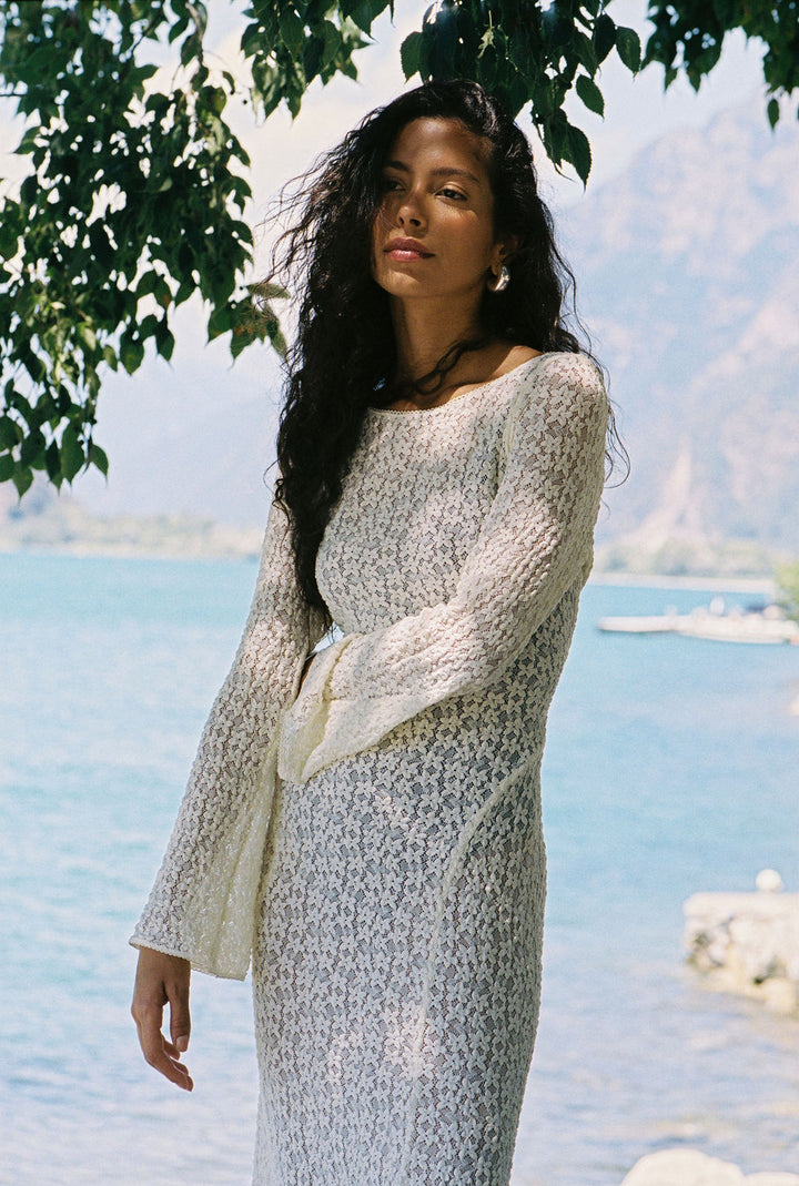 Tarot Lace Cherry Maxi Dress