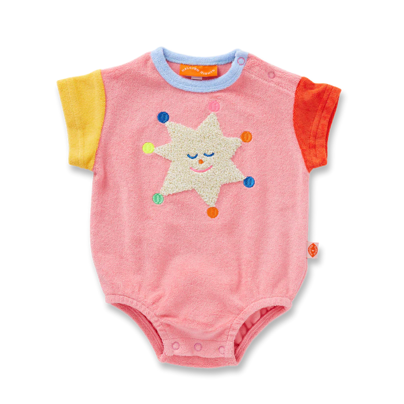 Stars Terry Short Sleeve Bodysuit