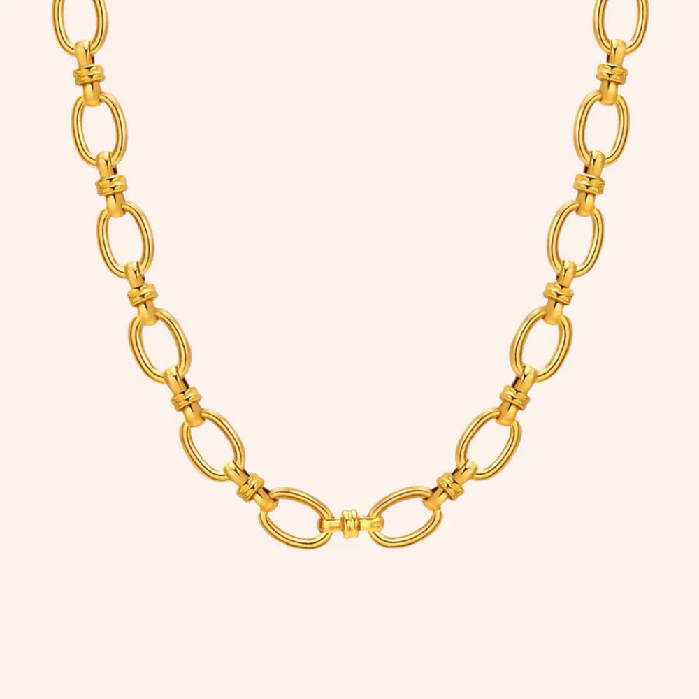 Tusk Chain Necklace 18k Gold Plated