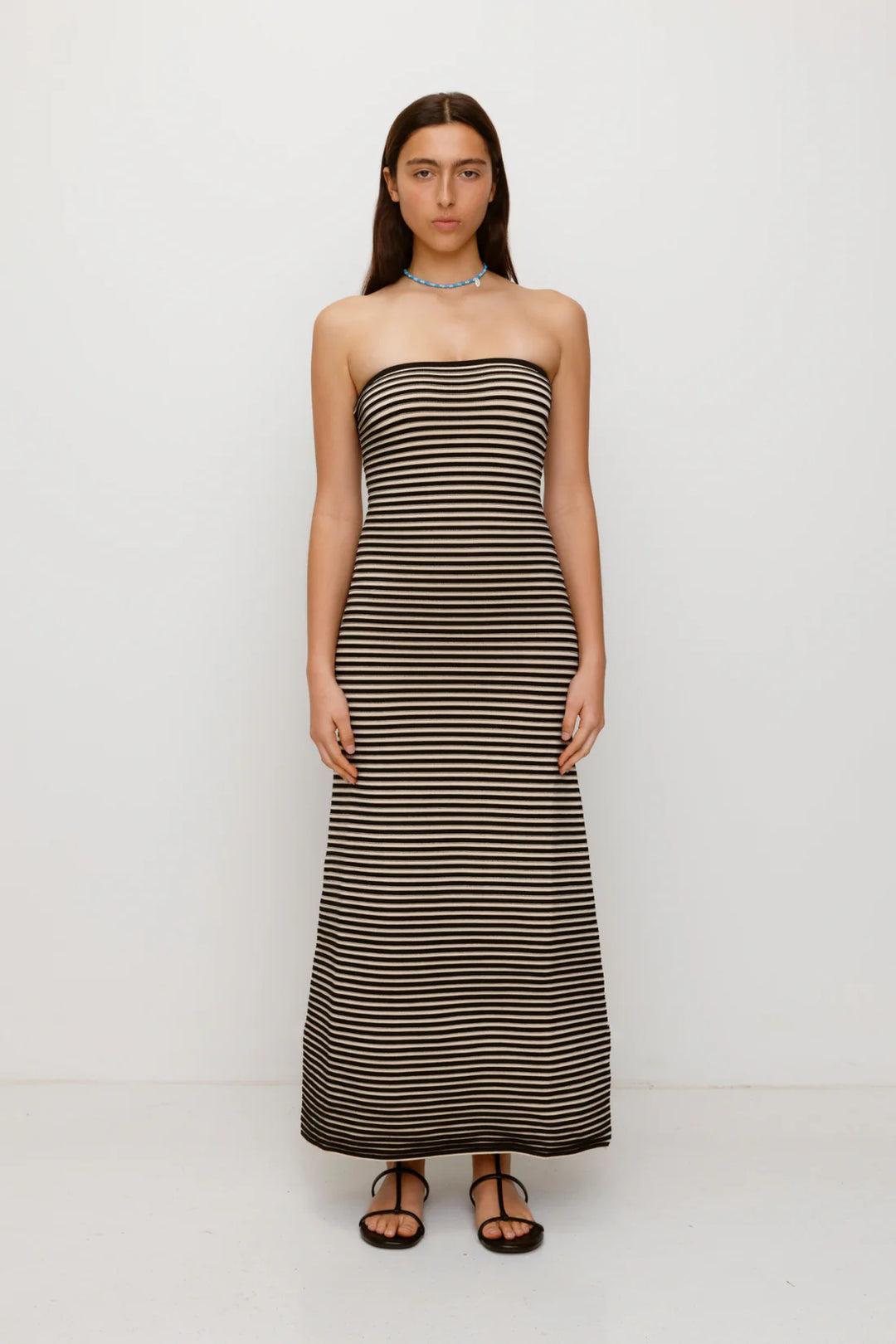 Sunmor Knit Maxi Dress - Noir