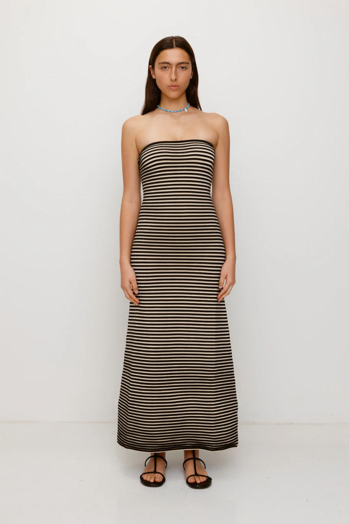 Sunmor Knit Maxi Dress - Noir
