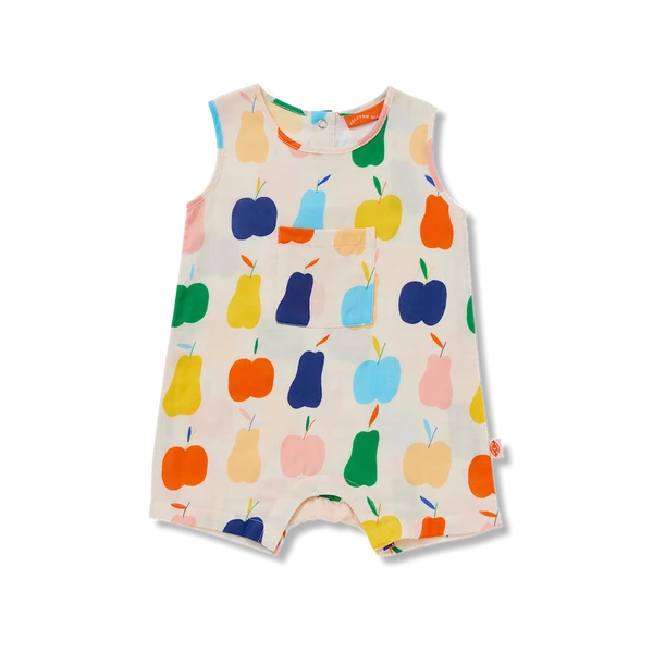 Tiny Orchard Woven Romper