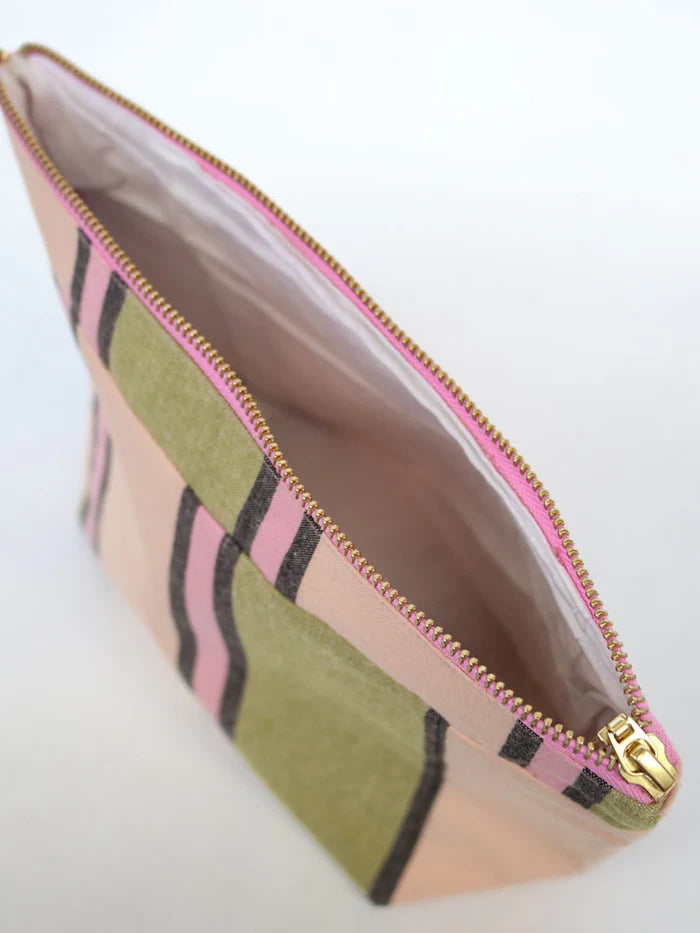 Carnival Stripe Cosmetic Case