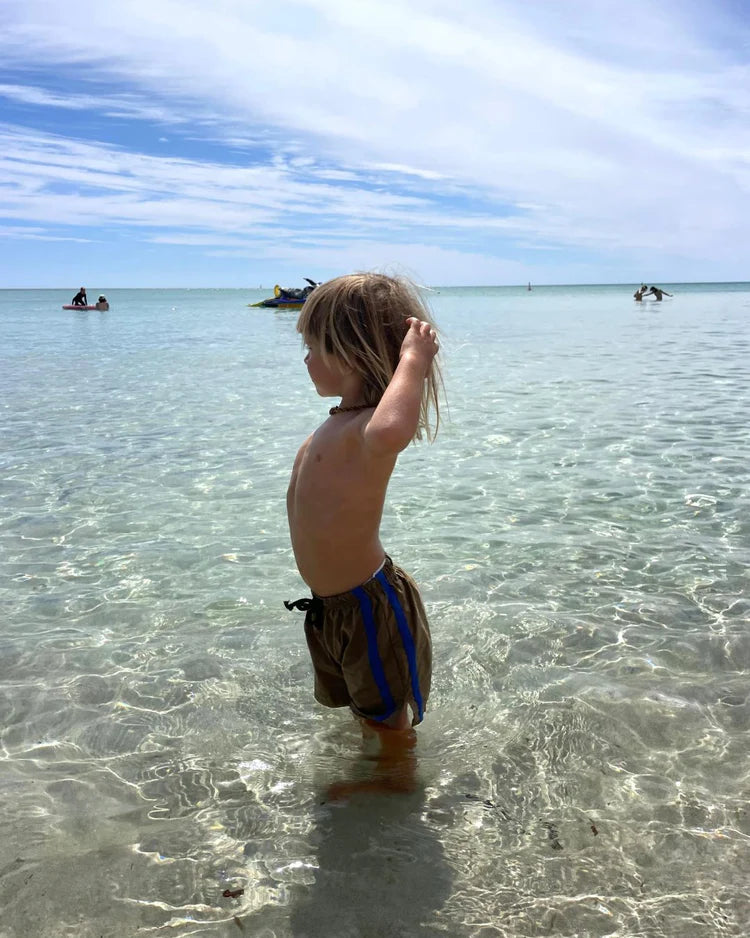 Twin Stripe Swim Short - River