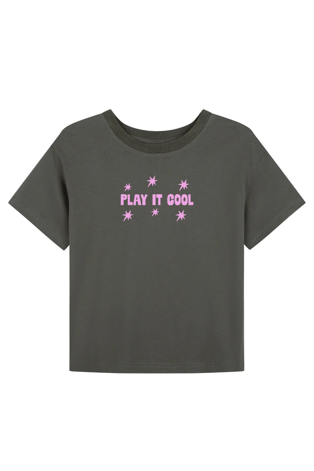 Play it Cool Tee - Charcoal