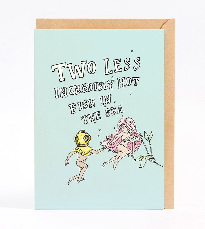 Hot Fish Wedding Card