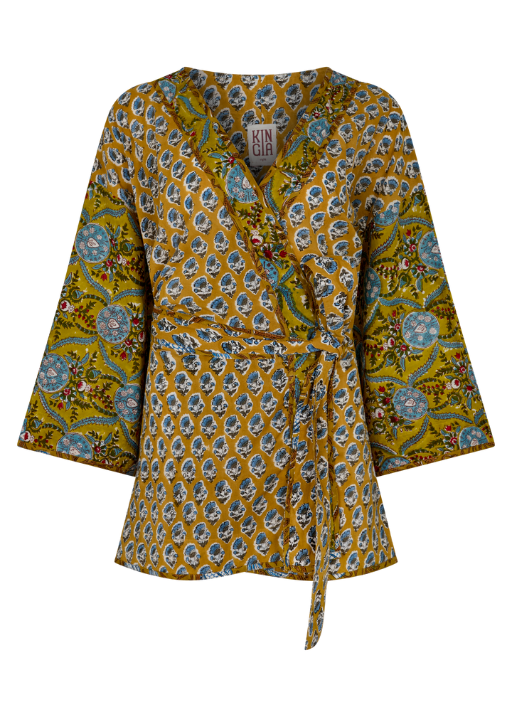 Zoya Block Print Souvenir Kimono