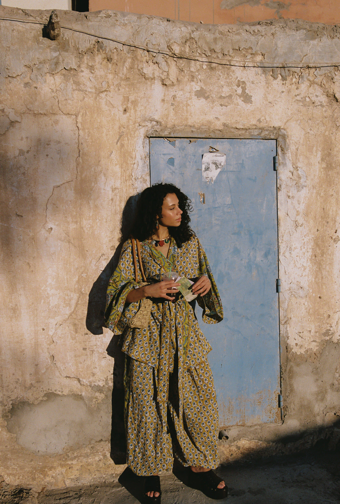 Zoya Block Print Souvenir Kimono
