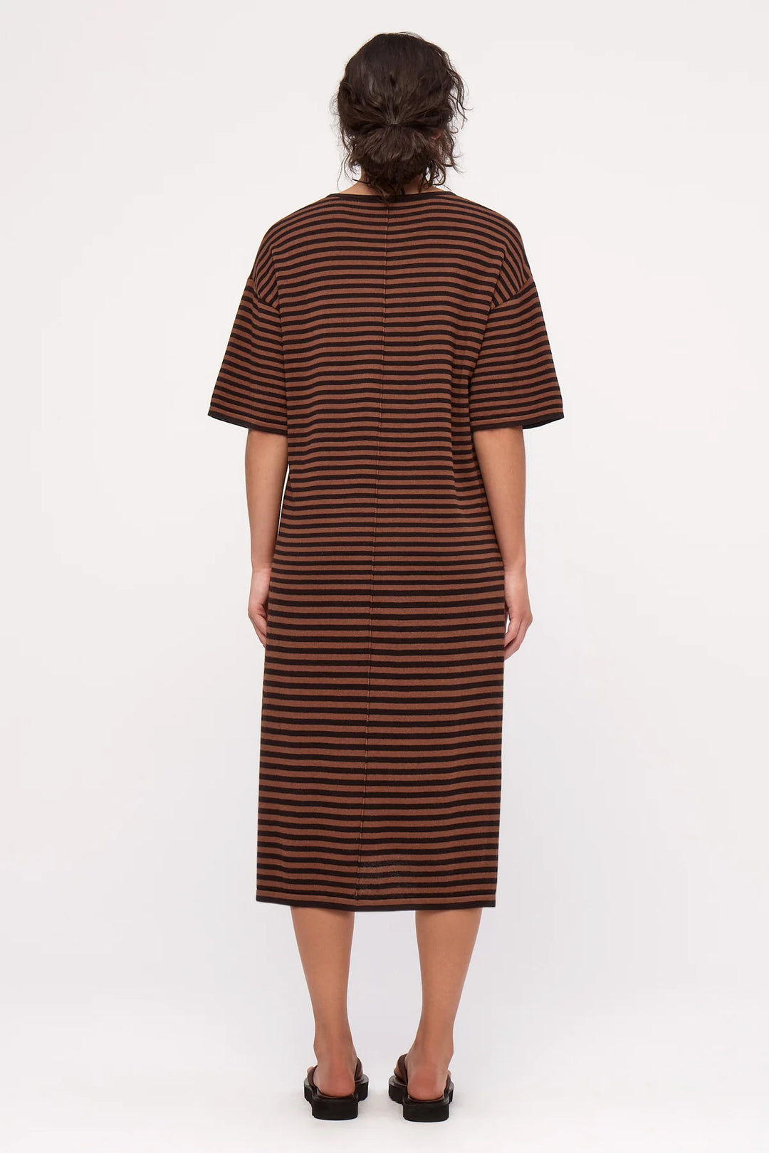Knit Dress - Brown Stripe
