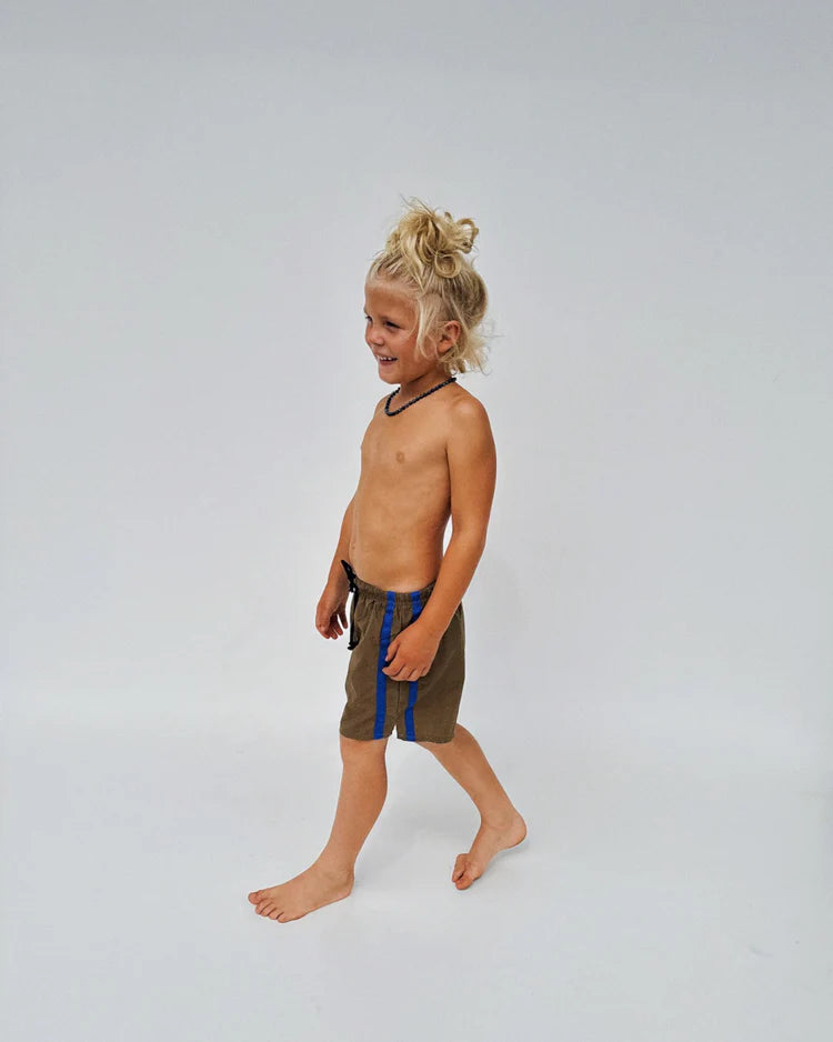 Twin Stripe Swim Short - River