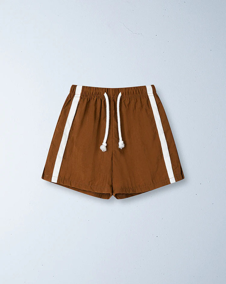 Twin Stripe Swim Short - Caramello