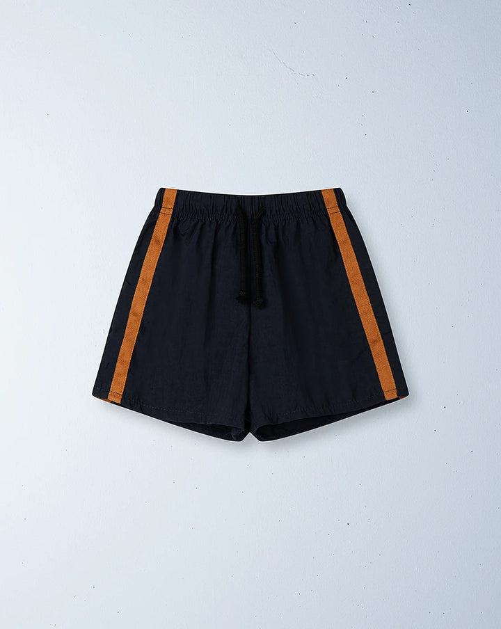 Twin Stripe Swim Short - Midnight