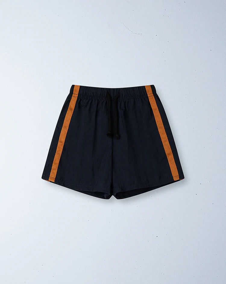 Twin Stripe Swim Short - Midnight