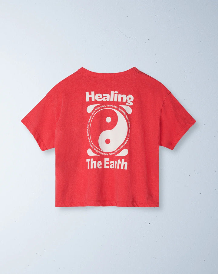 Keep Earth Around Tee - Chilli