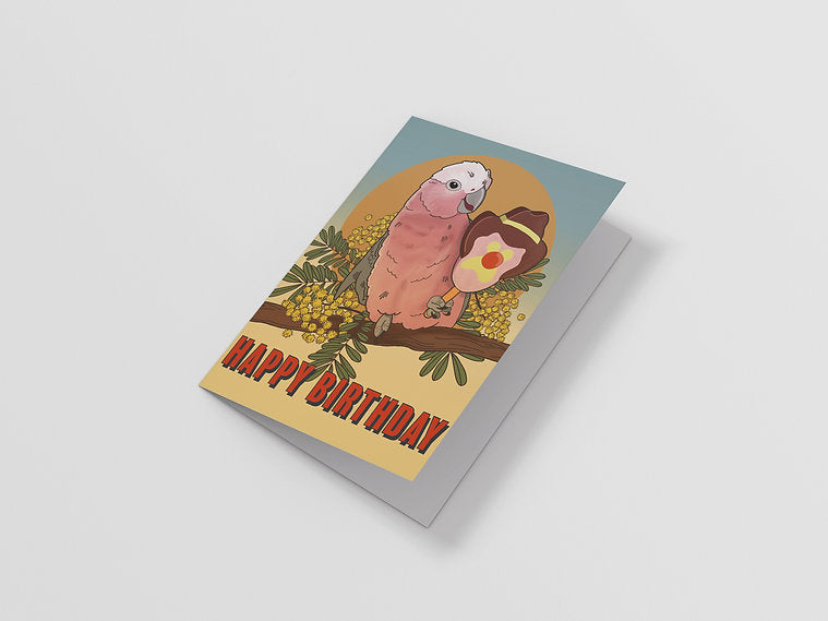 Galah Birthday Card