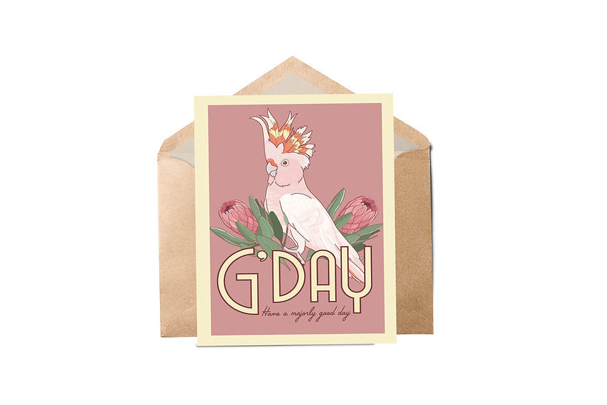 Galah Greeting Card