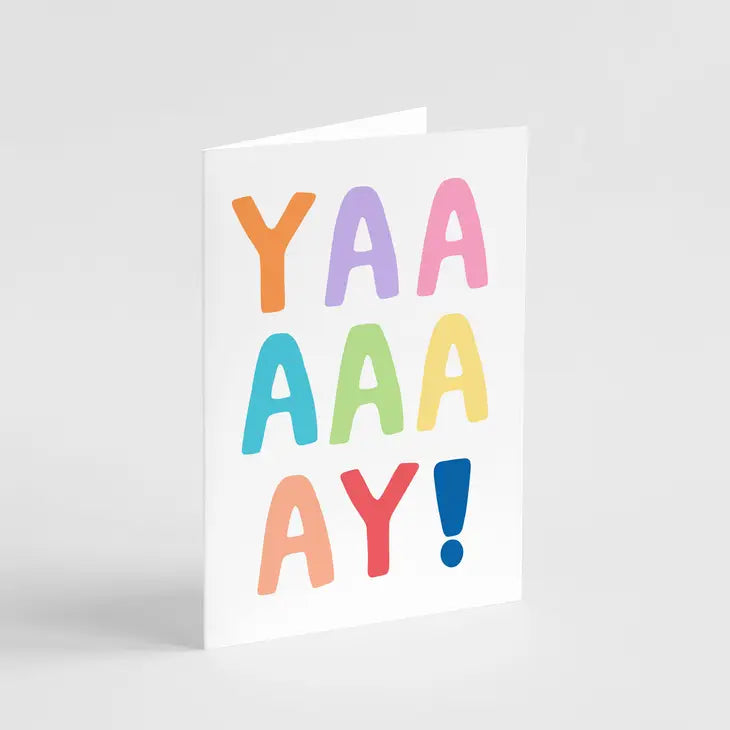 Colourful Yay Card