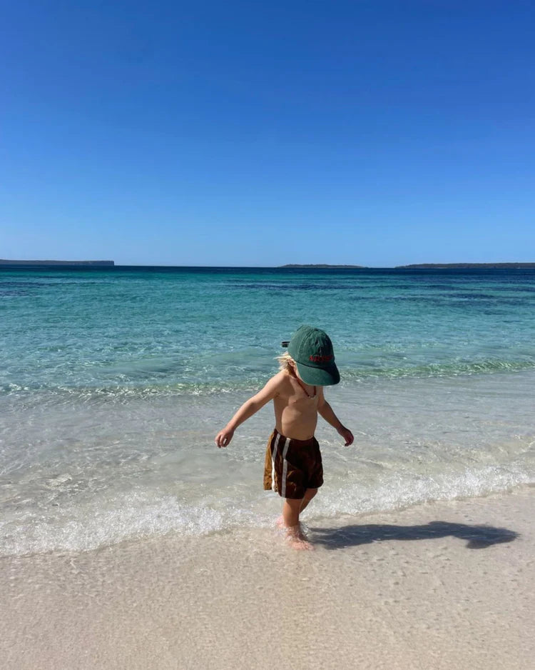 Twin Stripe Swim Short - Caramello