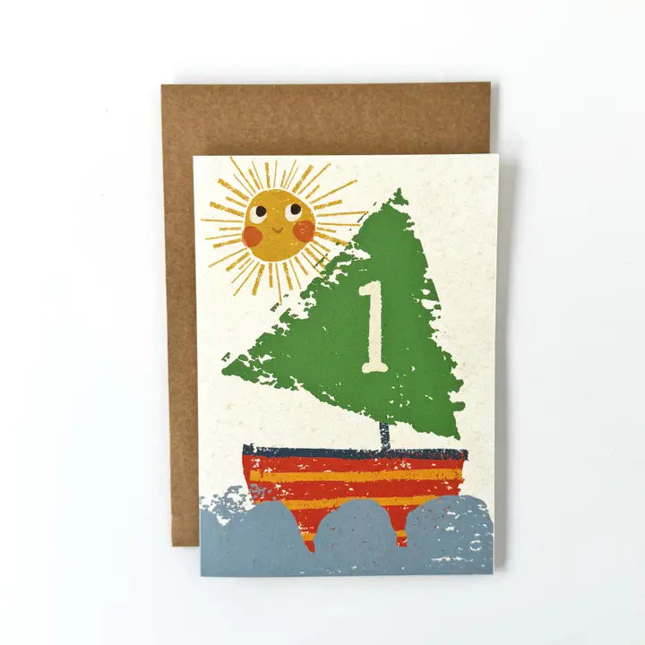 1 Sailboat Birthday Card