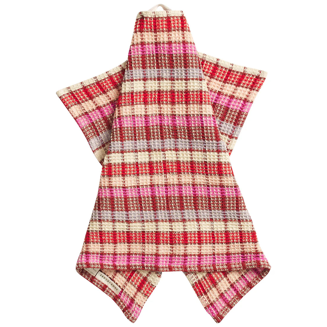 Stela Check Tea Towel - Pansy
