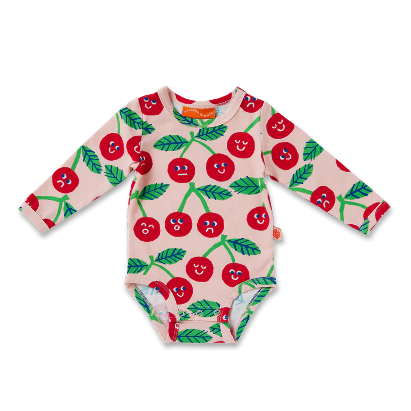 Cheeky Cherry Long Sleeve Bodysuit