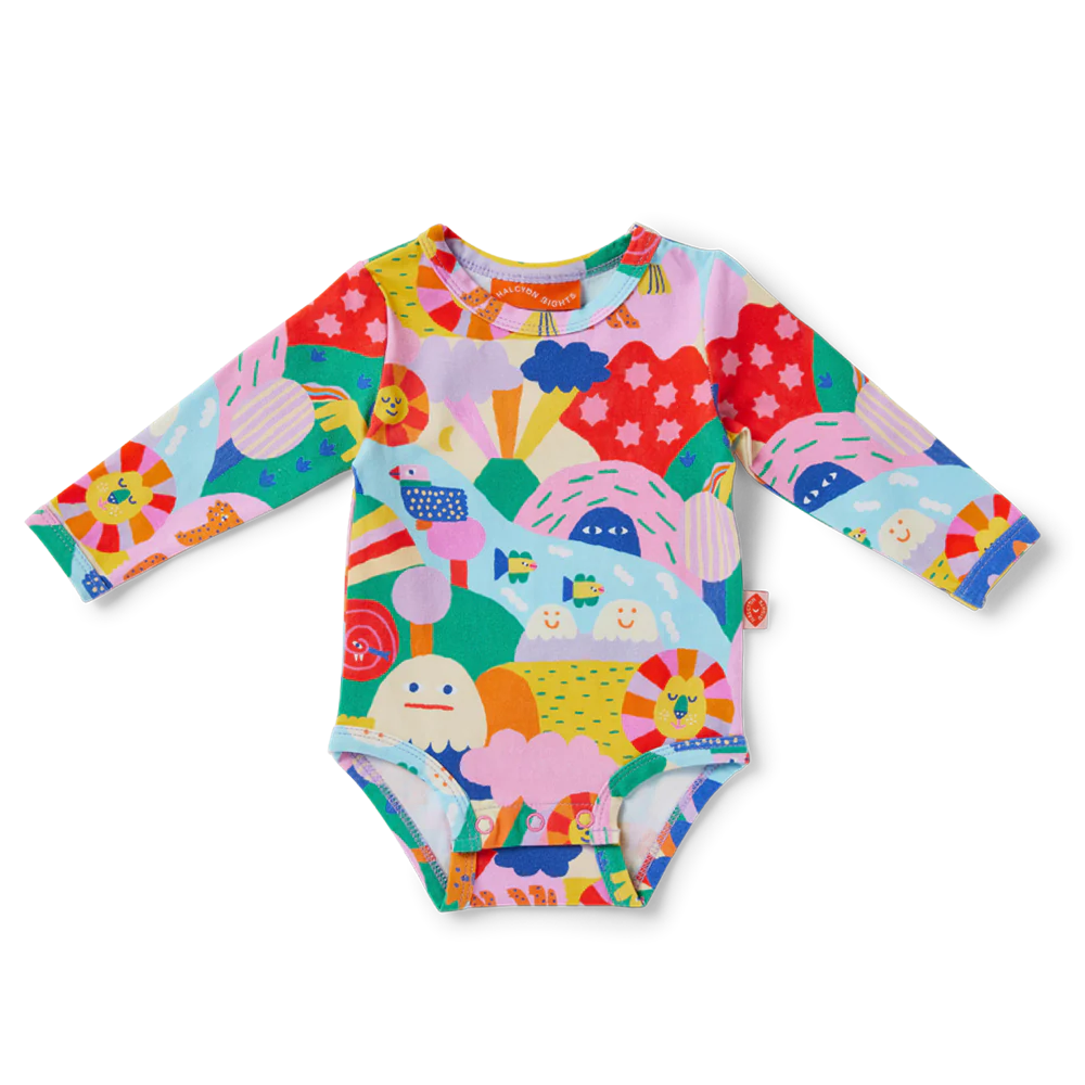 Rainbow Valley Long Sleeve Bodysuit
