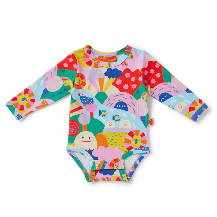 Rainbow Valley Long Sleeve Bodysuit