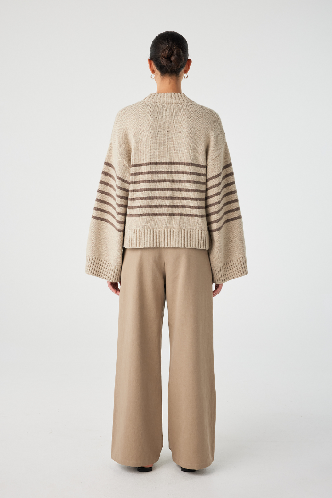 Aiko Cardigan - Sand Marle & Cacao