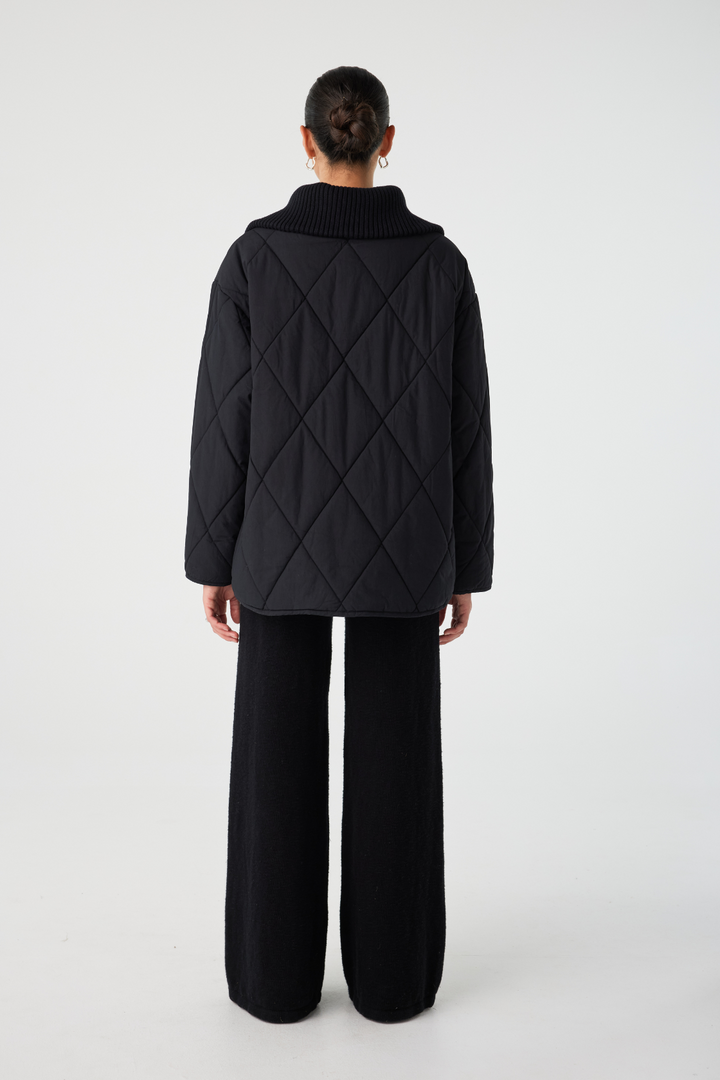 Reece Quilted Jacket - Black