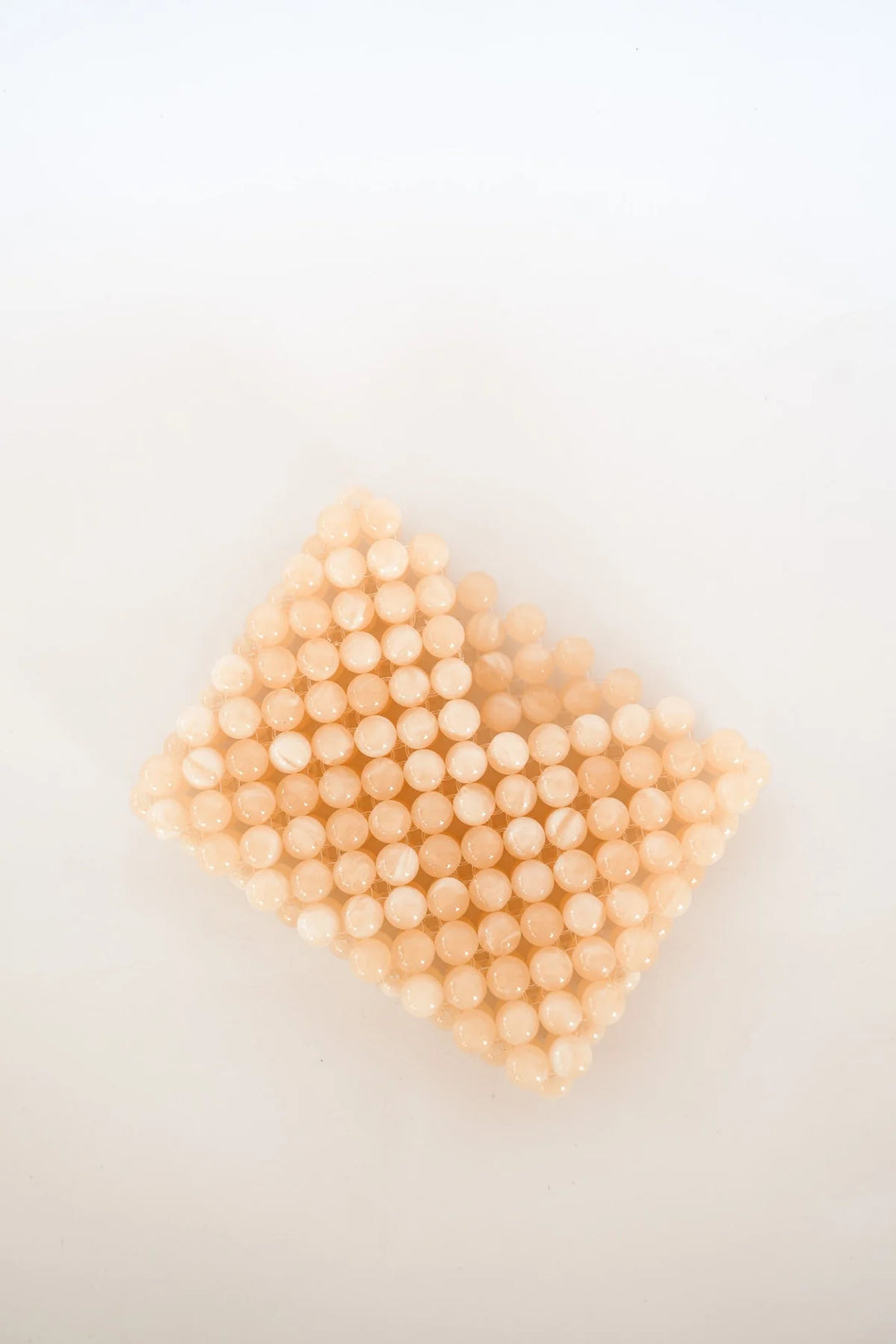 Beaded Card Holder - Beige