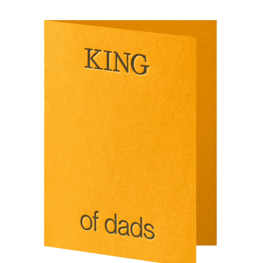 King of Dads Card - Orange