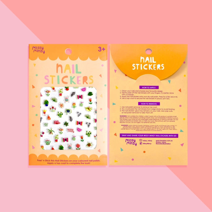 Nail Stickers - Crazy For Plants