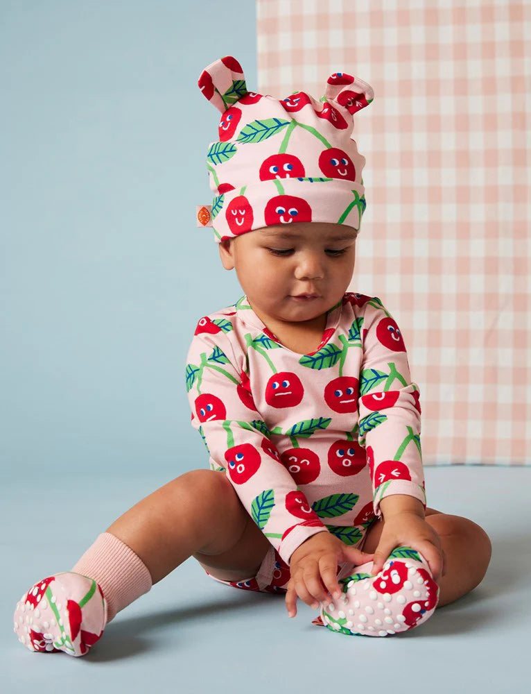 Cheeky Cherry Baby Booties