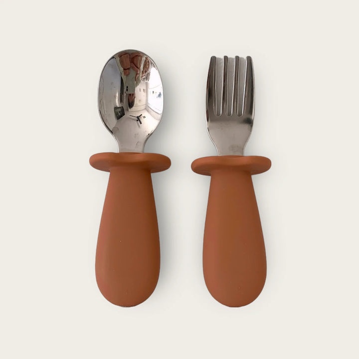 Toddler Cutlery Set Cinnamon