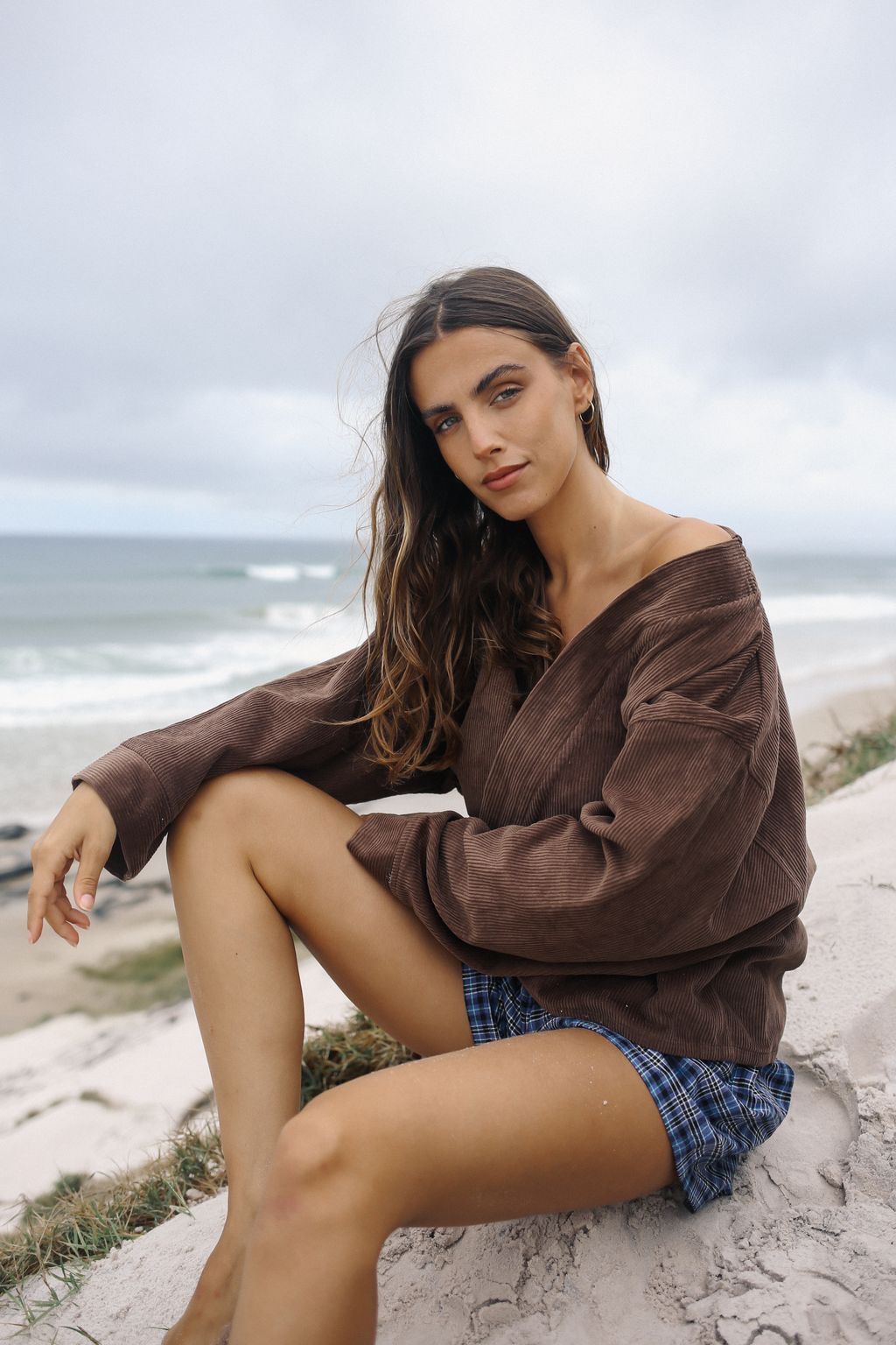 Amber Wrap Jacket - Chocolate