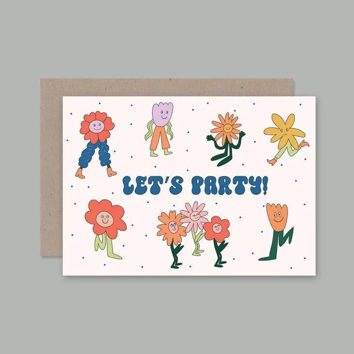 “Let’s party” card