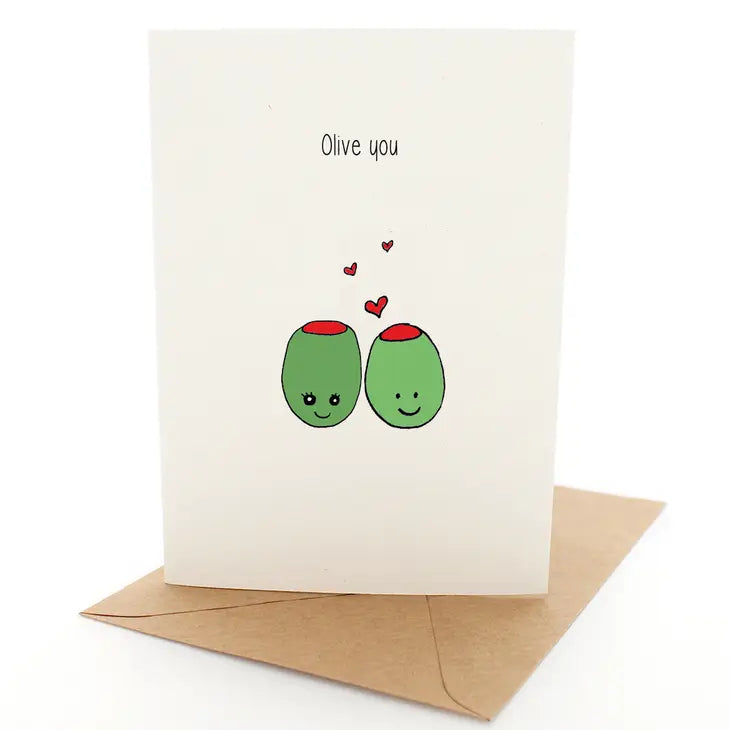 Punny Olives - Greeting Card