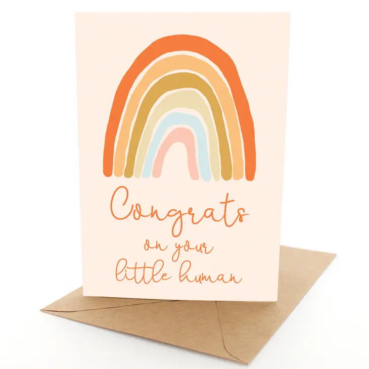 Earth Rainbow Congrats - Greeting Card