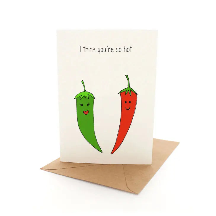 Punny Chilli - Greeting Card