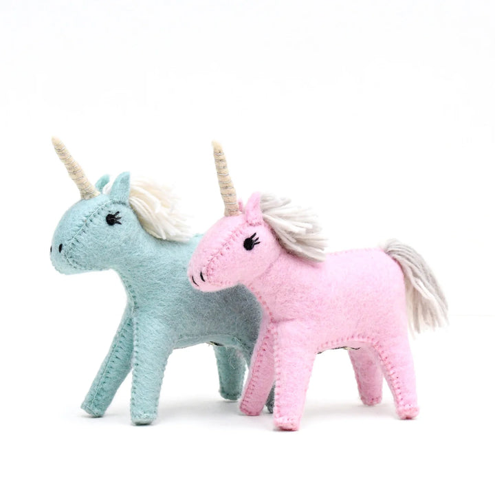 Felt Unicorn Toy - Blue