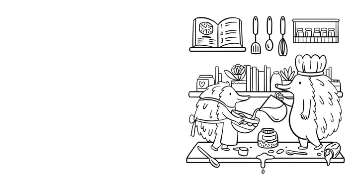 Aussie Cosy Baking A Sweet & Happy Australian Colouring Book