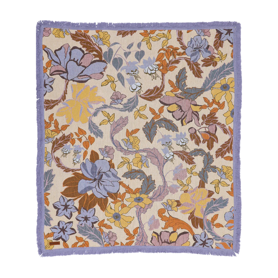 Flora Throw Large - Lavender wandering folk